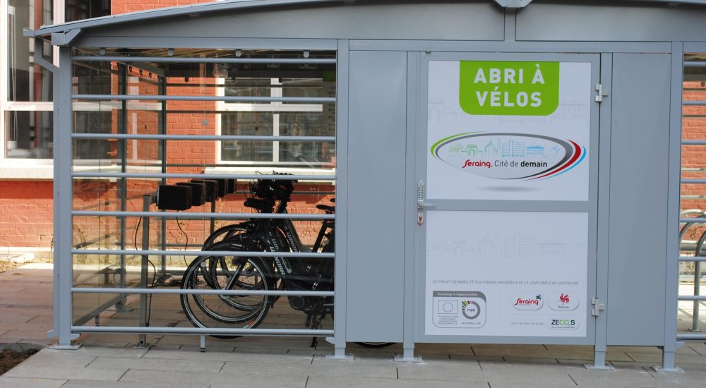 Photo de l'abri à vélos.